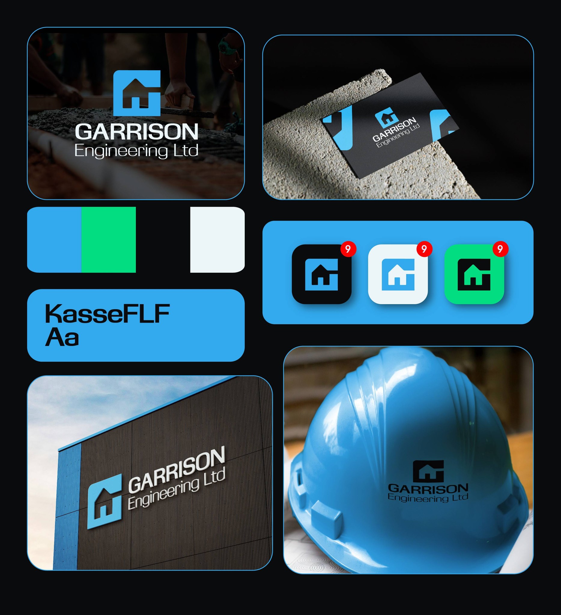 Corporate brand board - T-shirt, lanyard, bag, and mug applications