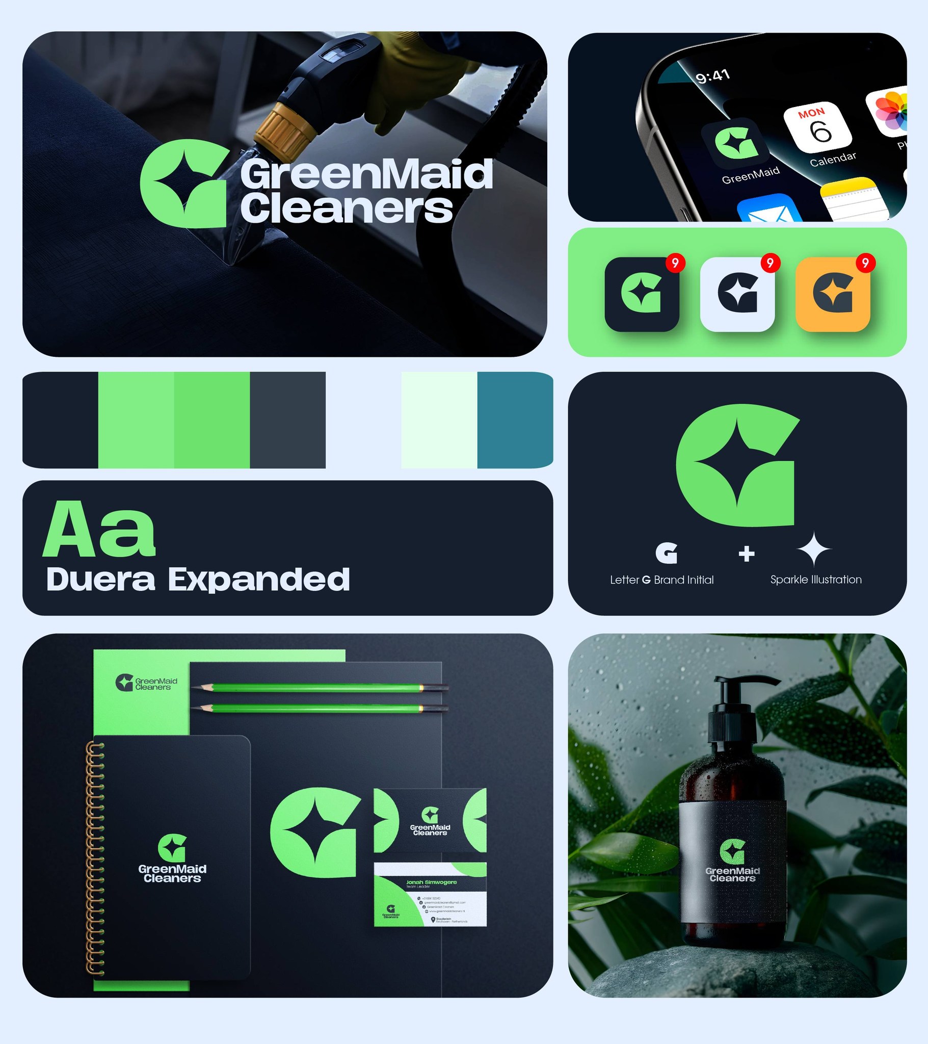Corporate brand board - T-shirt, lanyard, bag, and mug applications