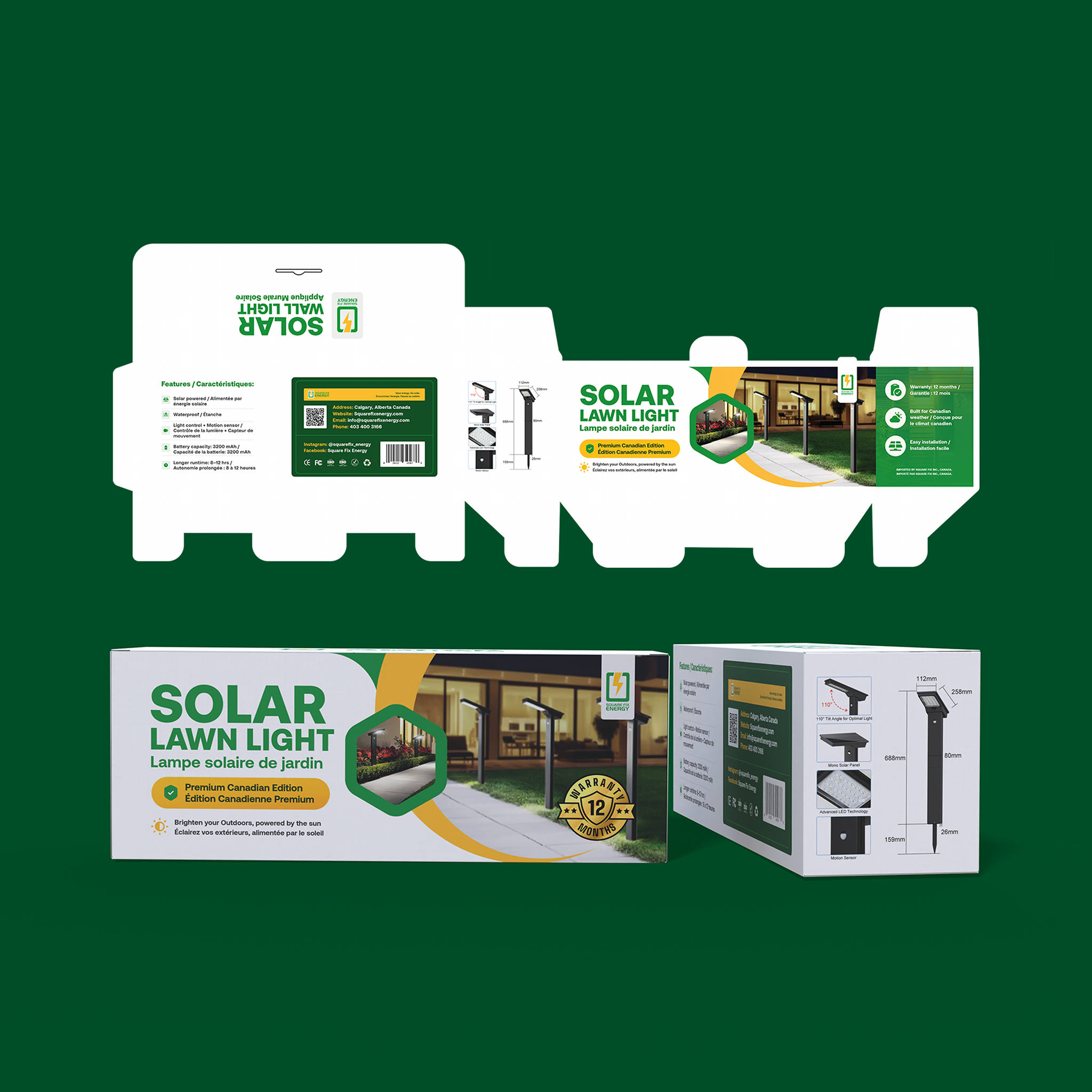 Product pitch visuals - Main design