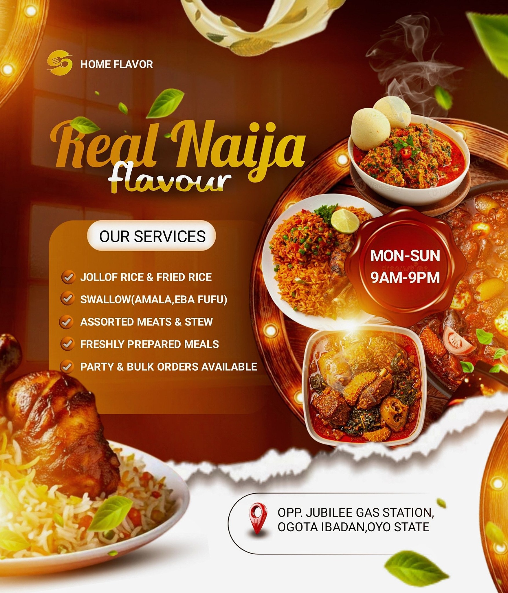 Restaurant flyer drop - Main design