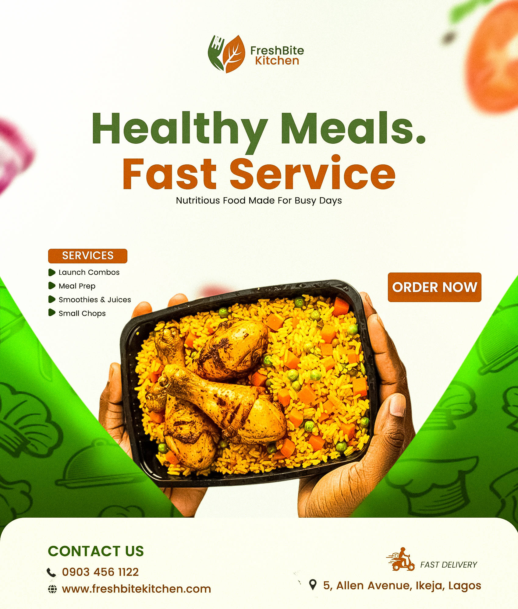 Restaurant flyer drop - Main design