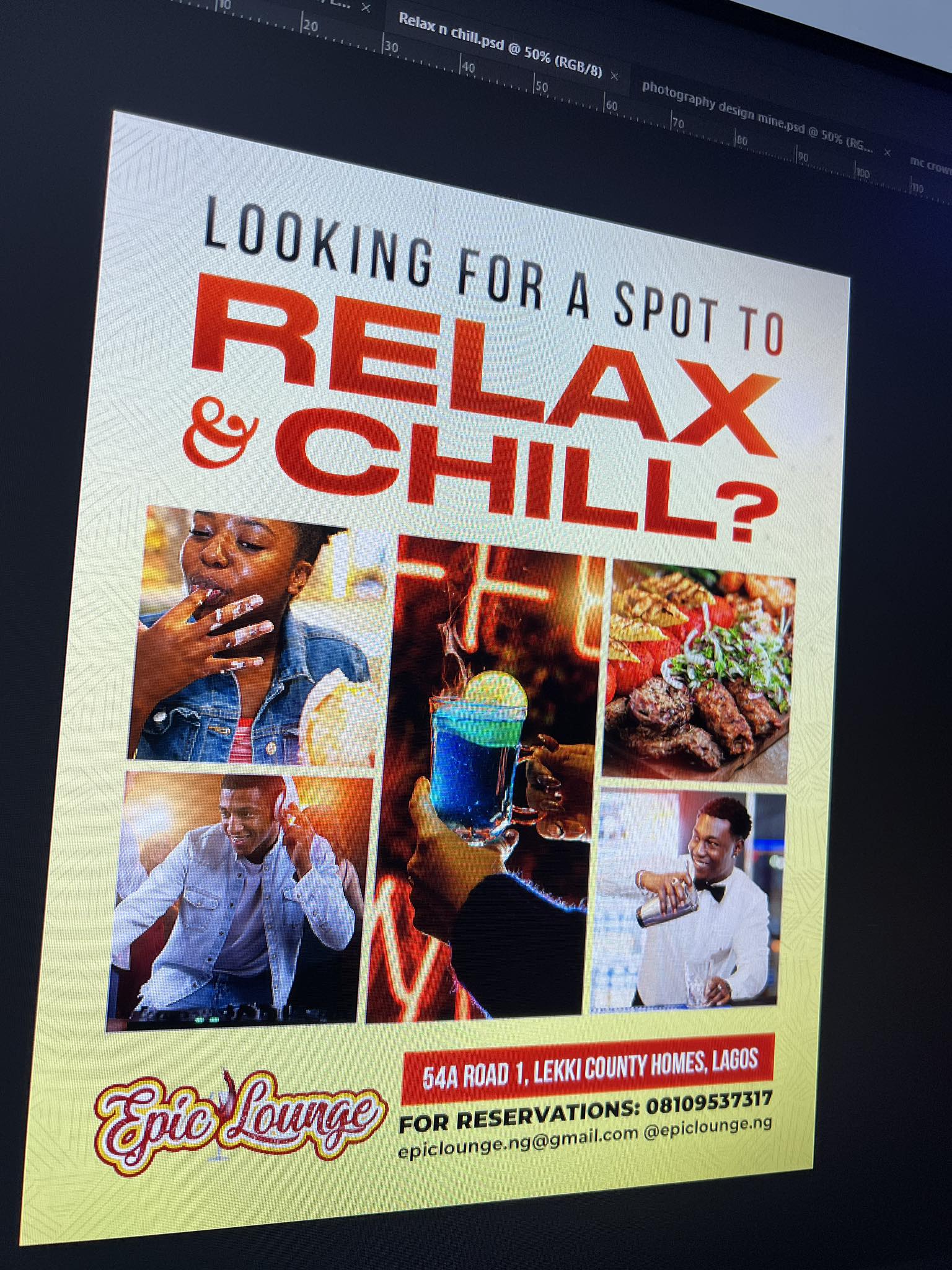 Restaurant flyer drop - Main design