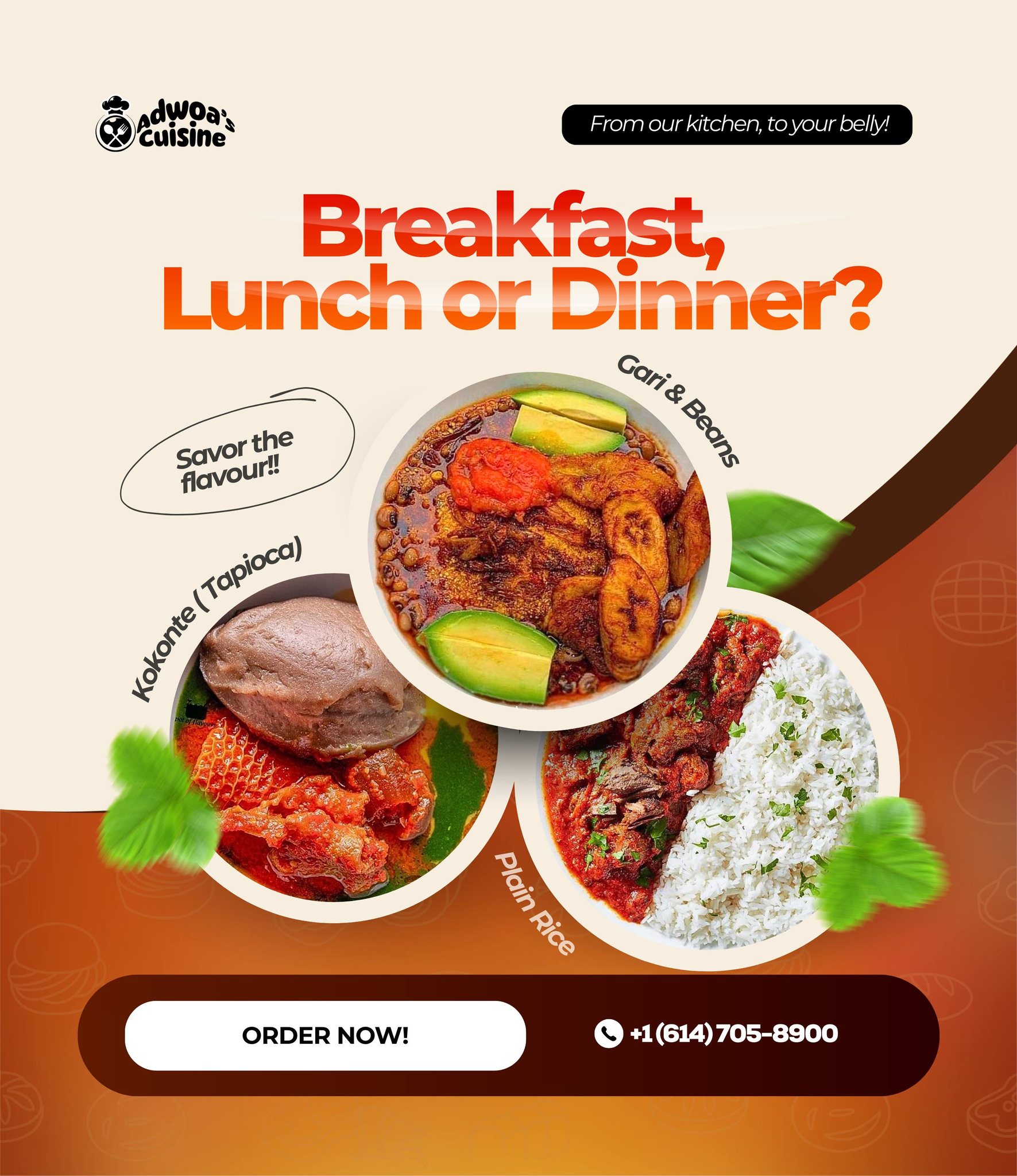 Restaurant flyer drop - Main design