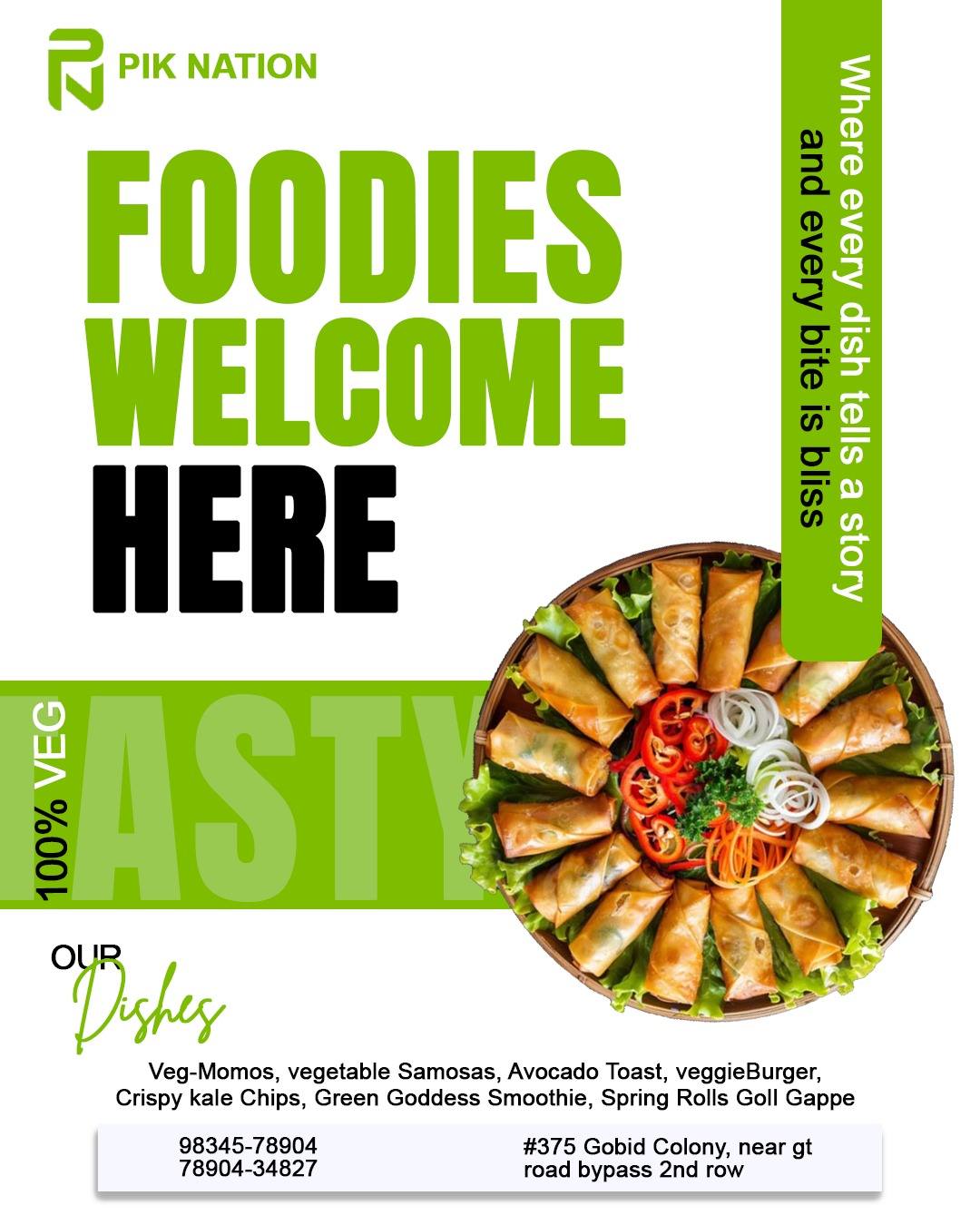 Restaurant flyer drop - Main design